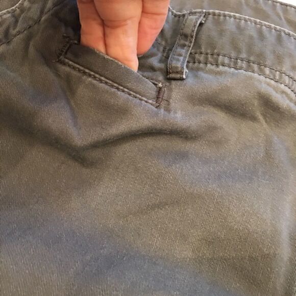 Elle size 16 gray pants 100% cotton straight leg - Picture 2 of 8